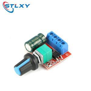 미니 소형 DC-DC 4.5V-35V 5A 90W PWM DC 전동 속도 컨트롤러 모듈 레귤레이터 제어 조정 보드 스위치 12V