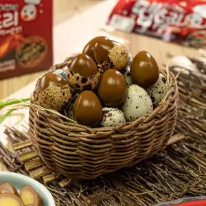 (에코팜) 맵추리 매운맛 훈제 메추리알 구운계란 10팩 50구 개별포장 해섭인증