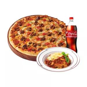 [도미노피자] (오리지널)그릴드 패티 치즈 버거 피자 L + 뉴치볼 + 콜라 1.25L