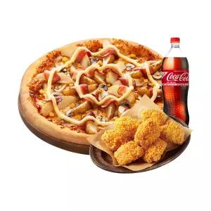 [도미노피자] (오리지널)포테이토 L + 콘 크런치 치킨 + 콜라 1.25L
