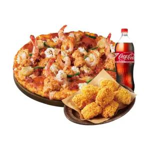 [도미노피자] (오리지널)랍스터 슈림프 L + 콘 크런치 치킨 + 콜라 1.25L