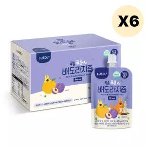 루솔 푸룬 배도라지즙 20포 어린이 음료 선물 세트 X6 BNS