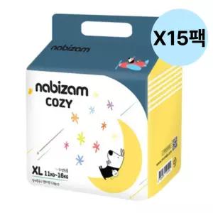 나비잠 아기 공용 팬티 기저귀 XL 특대 코지 X15팩 BNS