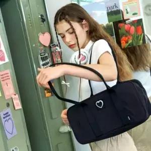 [다잇템]여자 사계절 나일론 베이직 캐주얼 숄더백