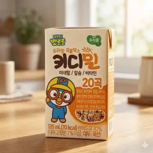 뽀로로 키디밀 아이 어린이 간식 두유  135ml x 24팩 2개