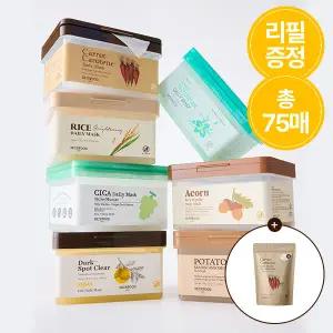 [스킨푸드][1+1] 5분퀵 데일리 마스크팩 30매+ (증정) 마스크리필15매