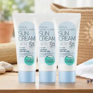 바세린 UV 쉴드 선크림 SPF50+PA++++ 60ml 2개/3개 택/대용량 핸드크림 바디로션