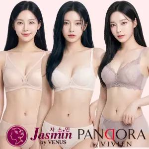 [비너스 비비안] 브라 팬티 세트 빅사이즈 노와이어 A B C D E F G 컵 풀컵 몰드 브래지어 와이어 여성 속옷 노라인 레이스 쿨 여름 감탄 무봉제 홑겹 인견 보정 브주니어 여자 큰컵 브라렛 모달 순면 편한 와코루