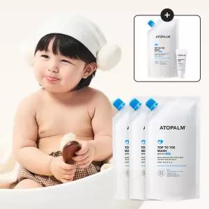 아토팜 탑투토워시 250ml(리필)x3개+[증정]탑투토워시250ml리필+수딩젤로션20ml