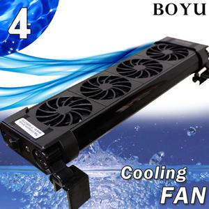 BOYU 무소음 쿨링팬 4구 FS-604 / 보유 냉각팬 수족관 어항 수조 CRS 구피 쉬림프 온도조절 냉각기 온도계