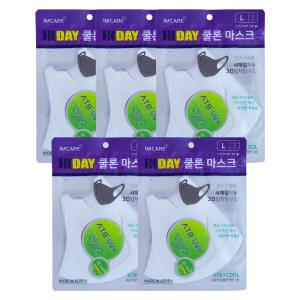 인데이 쿨론 마스크 대형 5개 빨아쓰는마스크