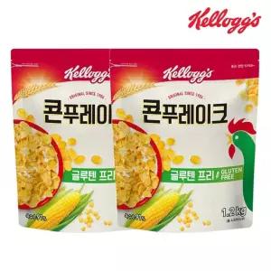 켈로그 콘 푸레이크 대용량 1200g x 2개