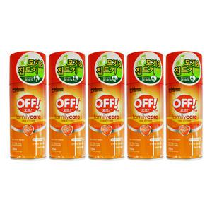 엘지 오프 OFF 에어로졸 모기 진드기 기피제 150ml 5개