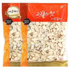 [가온애] 슬라이스 아몬드 350g x2팩 / 아몬드 슬라이스 자른아몬드 견과 견과류 아몬드분태 건과 땅콩류
