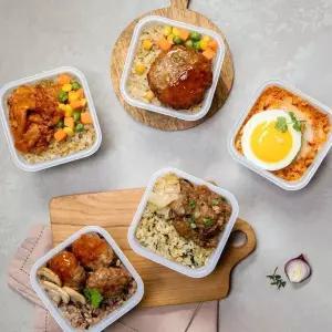 [방탄푸드] 닭가슴살 곤약 볶음밥 도시락 230g 4종 7+1팩 / FMD 컵밥 식단