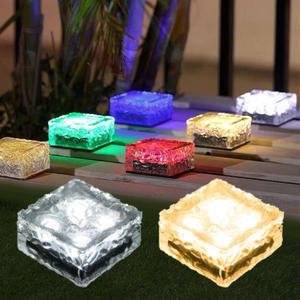 LED 태양광 바닥 정원등 매립 야외 태양열 잔디등 7cm 4구 NC-SL01