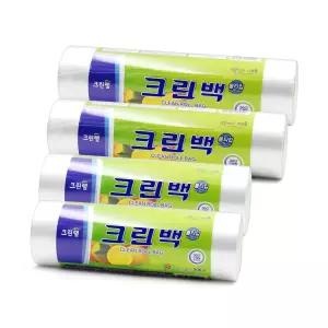 크린랩 크린롤백 500매 대(30*40) x 2 + 중(25*35) x 2 / 롤타입위생백
