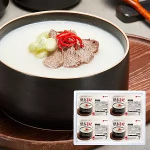 [국제식품] 16시간 진한육수 보양식품 한우고기 한우곰탕 1kg(4팩)