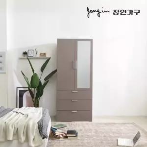장인가구 메종 800 3단서랍 거울도어수납옷장