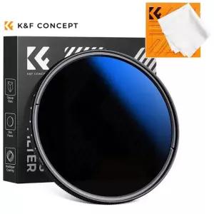 KnF Concept 62mm NANO-C HMC ND2-400 슬림 가변 ND 필터 블루코팅 (융포함) (캡옵션) AGC Japan Glass