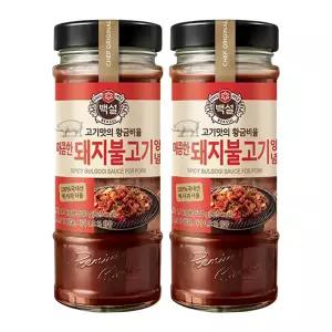 [소비기한 임박] 백설 돼지불고기양념, 500g, 2개