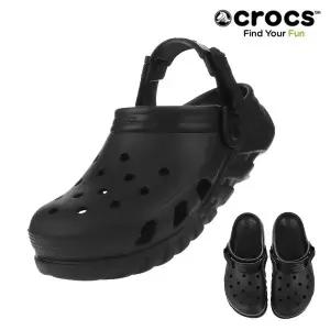 CROCS 남여공용 듀엣 맥스2 클로그 208776-001 블랙 C
