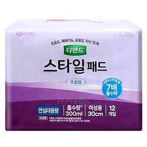 디펜드 스타일패드 초슬림 안심대용량 여성용 12매