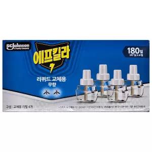 에프킬라 리퀴드 무향 리필 45일 x 4개 모기약/26년생산