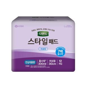 디펜드 스타일 패드 여성용 초슬림 안심 대용량 12매 x 1팩/요실금