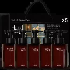 헤트라스 퍼퓸 버블 대용량 핸드워시 515ml 5개 선물세트 인테리어 핸드솝 거품비누