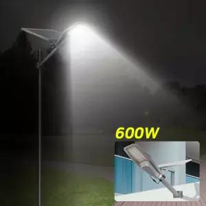태양광 부착형 가로등 600W/개별렌즈 SMD (LED)적용 자동점소등 리모컨작동 모듈각도조절 벽등 벽부등 농막 농장 시골길 주말 쉼터 마당등