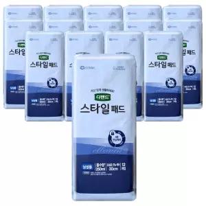 디펜드 스타일 패드 남성용 프리 12매 x15팩-1박스 /요실금패드 기저귀
