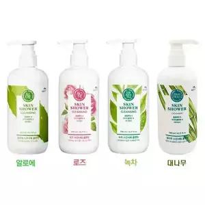 스킨샤워 로즈,녹차,대나무 클렌징 500ml