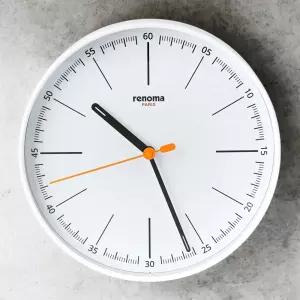 레노마 무소음 벽시계 30cm 디자인 인테리어 시계 RNC303