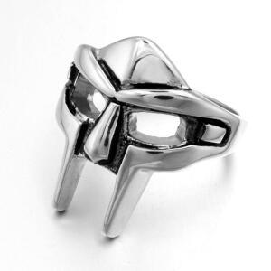 패션반지 남성용 빈티지 Mf Doom 마스크 반지 검투사 이집트 파라오 남성 힙합 파티 고스 주얼리 액세서리