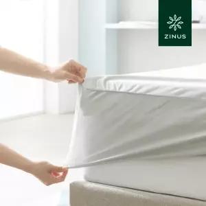 [롯데백화점]지누스 텐셀 토퍼 방수 커버 화이트 (퀸)