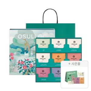 오설록 차의 정원 9종, 3입, 1개 (총 27입)+증정(쇼핑백+홀리데이 트라이얼 4입 키트+그린티웨하스 17g 각 1개 (총 3개))