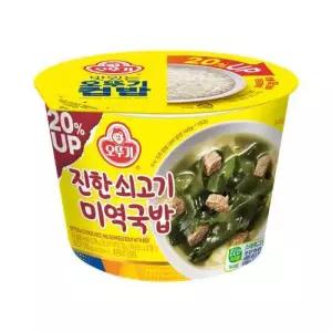 컵밥 진한 쇠고기 미역국밥 12개