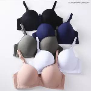 이너퀸 프리수 여성용 빅사이즈 75F~110F 와이어 F컵 몰드 무지 베이직 큰컵 77045F브라