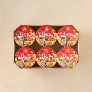 오뚜기 진라면 매운맛 컵 (65GX6)