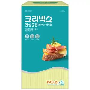 크리넥스 안심 뽑아쓰는 키친타월 150+2매x3입