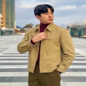 [25SS] HZJU5A207I3 클래식 베이지 가먼트 워싱 워크 자켓