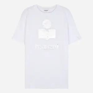 이자벨마랑 5S TS0001FB A1N10E 20WH 즈웰 로고 린넨 반팔 티셔츠 화이트