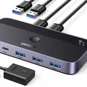 유그린 고급형 KVM USB3.0 전용 스위치 멀티허브 CM662