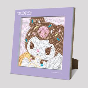 DIY 보석십자수 산리오 쿠로미 스탠드액자 15x15cm 만화캐릭터