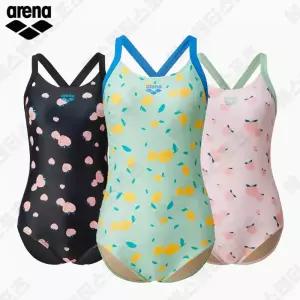 아레나 ARENA 여성 원피스 수영복 비타민 시리즈 로우컷 레몬 복숭아 실내 비치 초급