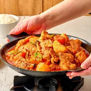 솥뚜껑 닭볶음탕 그 맛 그대로! 국내산 가마솥 닭볶음탕 1KG+1KG (총 2팩)
