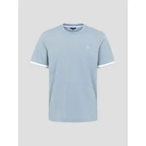 [빈폴골프](BJ5642B92Q)남성 메쉬 반팔 라운드 티셔츠- 스카이 블루