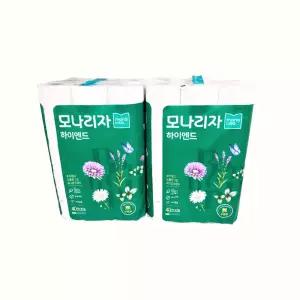 모나리자 프리미엄 천연펄프 하이엔드 40m 30롤 2팩