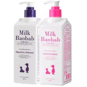 메온셀 밀크바오밥 베이비키즈 샴푸 500ml+키즈 컨디셔너 500ml